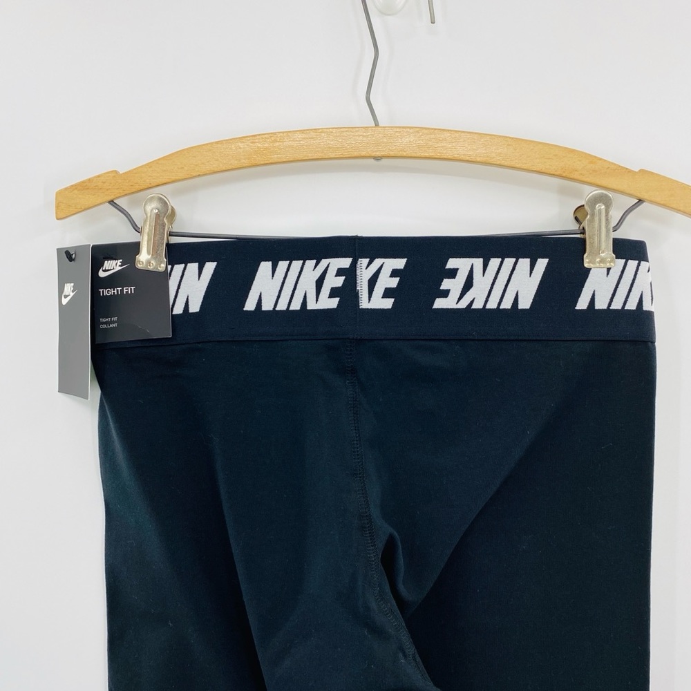 Nike High Waisted ‘Black/White’ Leggings Woman’s Size Medium - Picture 3 of 4